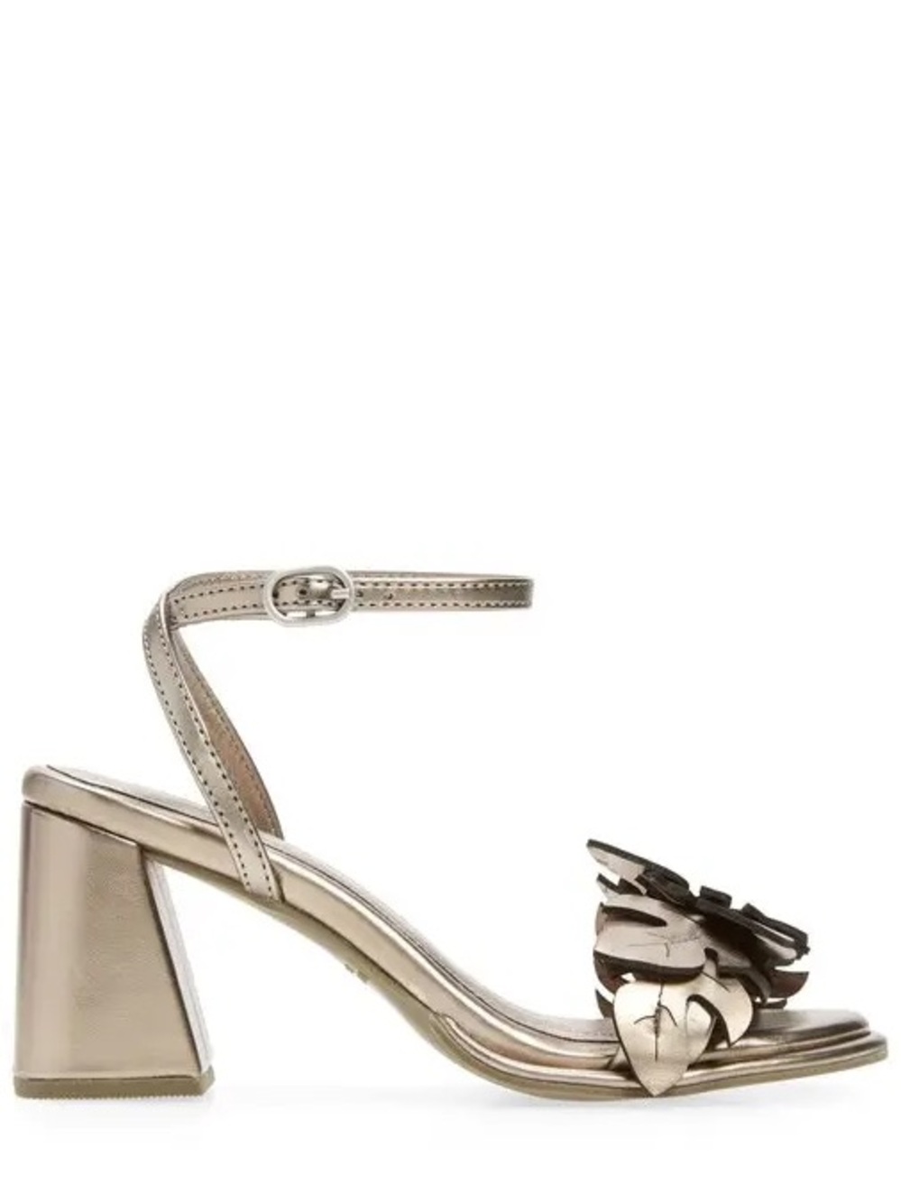 NWT FARM RIO Monstera Metallic Ankle Strap Sandal - Picture 8 of 12